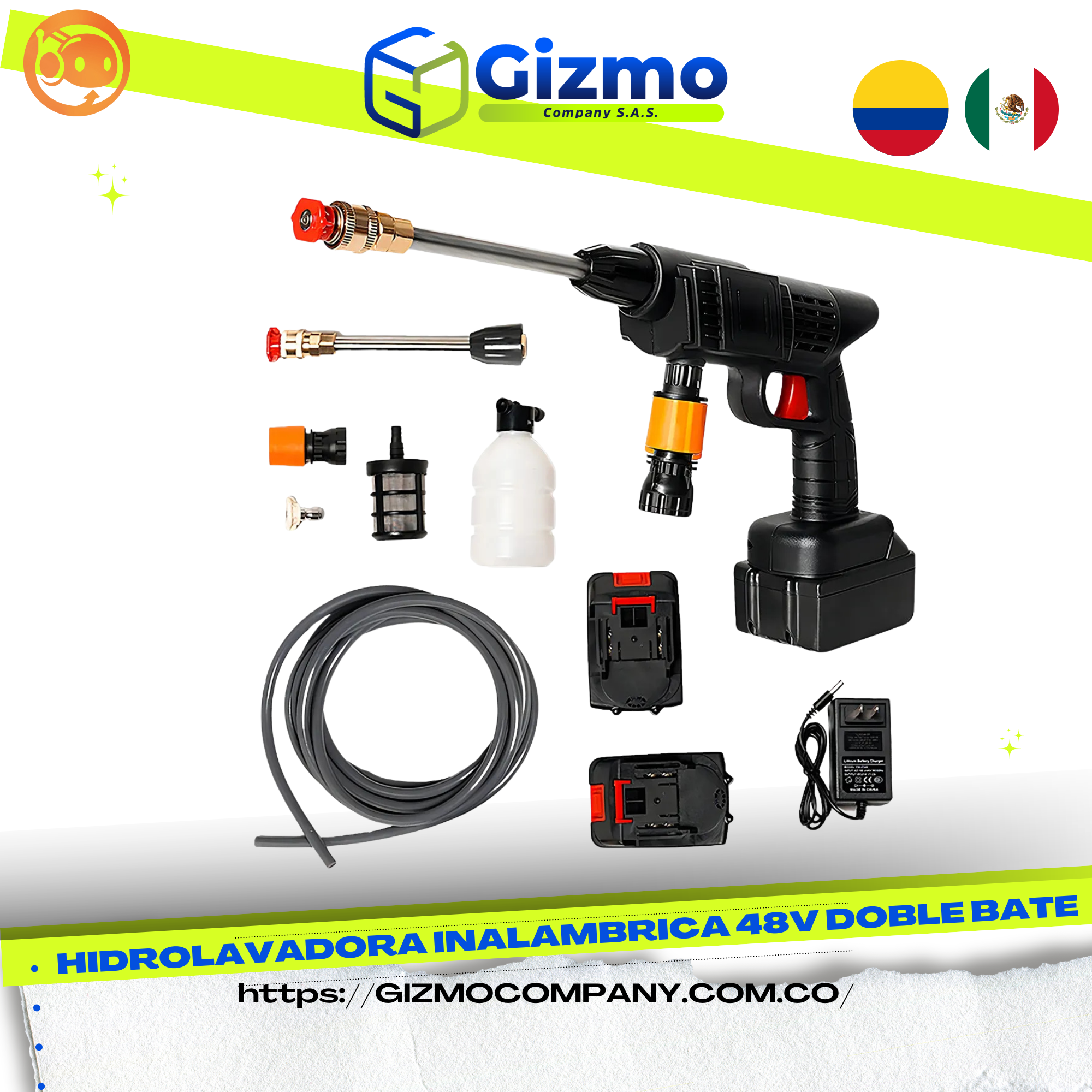 Hidrolavadora Doble Batería 48V